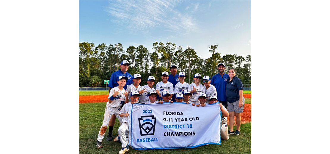 2023 9-11 Year Old District 18 Champions 